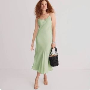 Gwyneth Cupro Midi Slip Dress